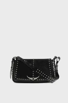 Женская черная кожаная сумка Le Zouzou Черный ONESIZE ZADIG&VOLTAIRE LWBA04168_BLACK