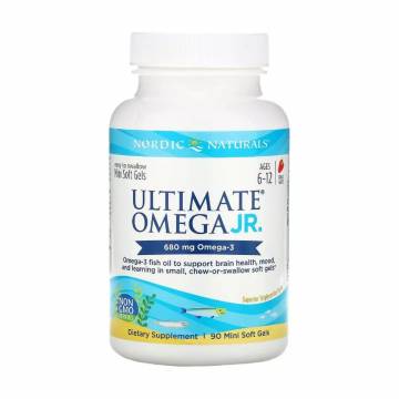 Рыбий жир для подростков Nordic Naturals Ultimate Omega Junior 680 мг, 90 капсул Рыбий жир для подростков Nordic Naturals Ultimate Omega Junior 680 мг, 90 капсул