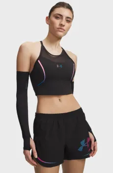 Женский черный топ UA Velociti Elite Crop Tank Черный S Under Armour 6009499-008