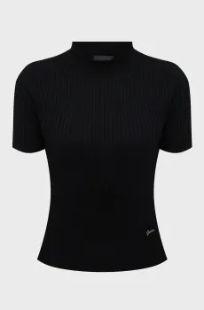 Женский черный джемпер Черный L Guess W6YR23.Z0967;JBLK