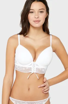 Женский белый бюстгальтер с тонкой чашкой BELLE Белый 75D Etam 6516835
