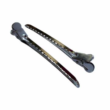 Зажимы для волос Zauber металлические, серебристые, 2 шт (06-084-2)