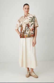 Рубашка с примесью льна Medicine