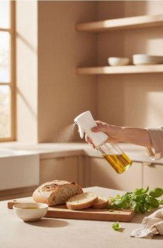 Дозатор для оливкової олії - білий