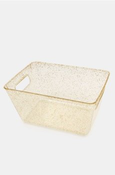 Коробка для зберігання з ручками - золотий