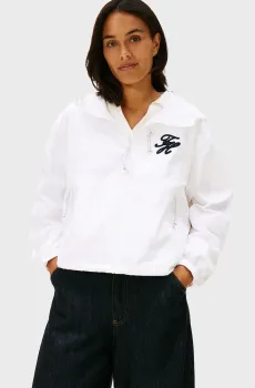 Женская белая ветровка RIP STOP Белый L Tommy Hilfiger WW0WW47769