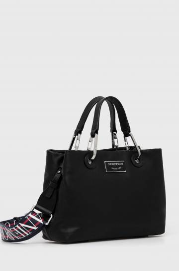 Кожаная сумочка Emporio Armani цвет чёрный Кожаная сумочка Emporio Armani цвет чёрный