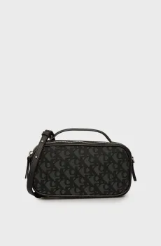 Женская черная сумка с узором MONOGRAM Черный ONESIZE Calvin Klein LV04K3185G