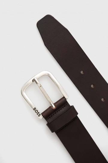 Кожаный ремень BOSS мужской цвет коричневый