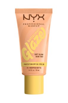Тональная основа-тинт для лица NYX Professional Makeup Buttermelt Glaze Soft Glow Skin Tint, SPF 30, 01 Whipped Butta, 30 мл