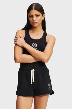 Женские черные шорты hotel karl crest Черный S Karl Lagerfeld A3W44007