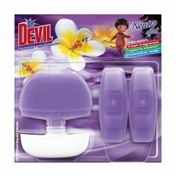 Туалетный блок для унитаза Dr. Devil Цветочный запад, 3*55 мл Туалетный блок для унитаза Dr. Devil Цветочный запад, 3*55 мл