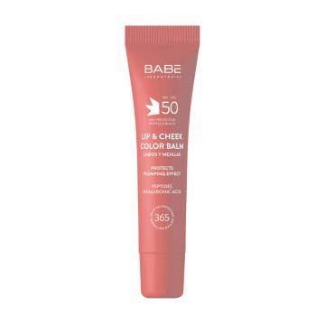 Бальзам-тинт для губ и щек BABE Laboratorios Lip & Cheek Color Balm SPF 50, Pink, 20 мл Бальзам-тинт для губ и щек BABE Laboratorios Lip & Cheek Color Balm SPF 50, Pink, 20 мл