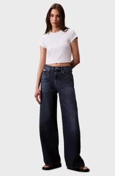Женские темно-синие джинсы THE WIDE LEG Синий 26-RG Calvin Klein Jeans LV147B933G