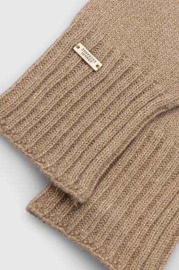 Перчатки с примесью шерсти Armani Exchange цвет бежевый 944617 4F305 Перчатки с примесью шерсти Armani Exchange цвет бежевый 944617 4F305
