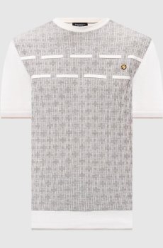 Футболка с шелком с эмблемой в виде головы орла