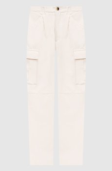 Бежевые карго с шерстью