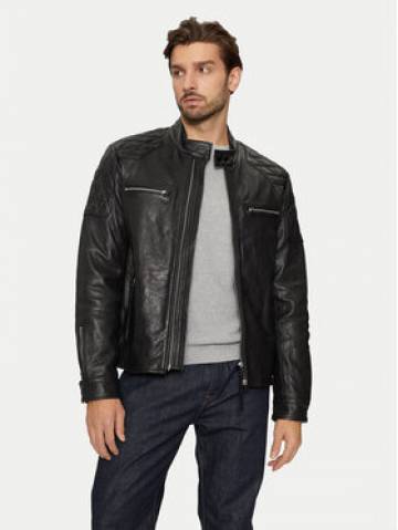 REPLAY Шкіряна куртка M8435 .000.84950 Чорний Regular Fit REPLAY Шкіряна куртка M8435 .000.84950 Чорний Regular Fit