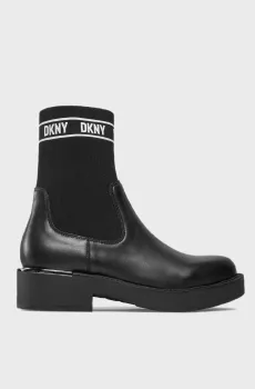 Женские черные кожаные челси Черный 38 DKNY K3317661