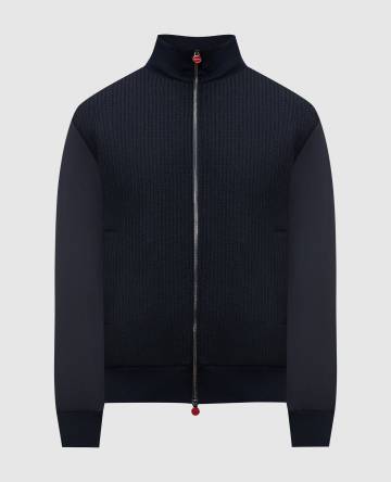 Синяя куртка с шерстью