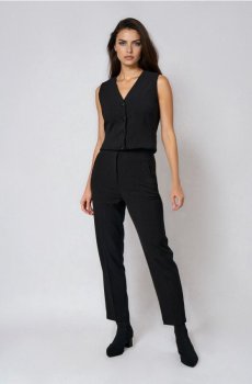 Штани straight fit - чорний