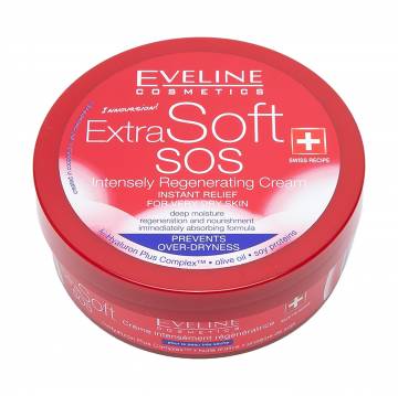 Интенсивно регенерирующий крем для тела Eveline Cosmetics Extra Soft Intense Sos, 200 мл Интенсивно регенерирующий крем для тела Eveline Cosmetics Extra Soft Intense Sos, 200 мл