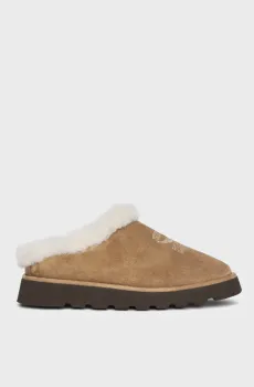 Женские бежевые замшевые клоги Teddy Бежевый 39 ZADIG&VOLTAIRE SWCT02041_COGNAC