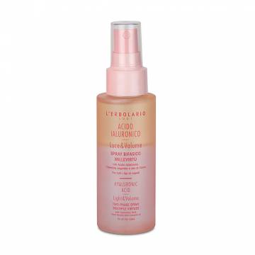 Двухфазный спрей для волос LErbolario Hyaluronic Acid Light & Volume Two-Phase Spray Multiple Virtues, 100 мл Двухфазный спрей для волос LErbolario Hyaluronic Acid Light & Volume Two-Phase Spray Multiple Virtues, 100 мл