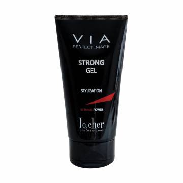 Гель для волос Lecher Professional Via Perfect Image Strong Gel экстрасильния фиксация, 150 мл Гель для волос Lecher Professional Via Perfect Image Strong Gel экстрасильния фиксация, 150 мл