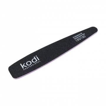 Пилка для ногтей Kodi Professional 150/150 грит конусная, черная, 178*32*4 мм Пилка для ногтей Kodi Professional 150/150 грит конусная, черная, 178*32*4 мм