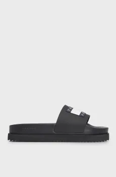 Женские черные слайдеры TJW ELEVATED FLATFORM SLIDE Черный 36 Tommy Jeans EN0EN02451