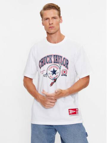 Converse Футболка Chuck Retro Ct Collegiate Ss Tee 10025293-A03 Білий Regular Fit Converse Футболка Chuck Retro Ct Collegiate Ss Tee 10025293-A03 Білий Regular Fit