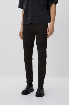 Reserved - Бавовняні штани skinny - темно-сірий - 506GC-90X