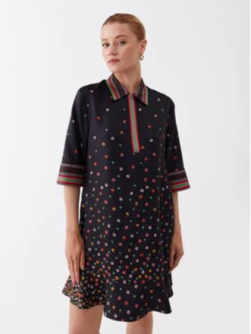 Red Valentino Повсякденна сукня 2R3VAGU5 Чорний Relaxed Fit Red Valentino Повсякденна сукня 2R3VAGU5 Чорний Relaxed Fit