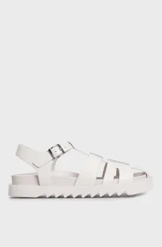 Женские белые кожаные сандалии Rain Белый 37 PRPY PRSLT5010W