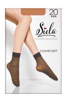 Носки женские Siela Comfort 20 DEN, Glace, безразмерные, 2 пары