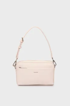 Женская пудровая сумка MUST DBL STRAPS Розовый ONESIZE Calvin Klein LV04F3094G