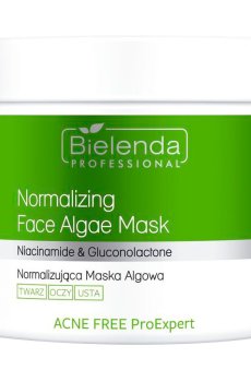 Нормализующая маска для лица Bielenda Professional Acne Free Pro Expert Normalizing Face Algae Mask из водорослей, 160 г