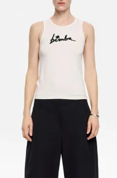 Женская белая майка Белый L Bimba Y Lola 251BR7406.10070