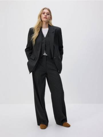 Reserved - Штани зі стрілками - темно-сірий - 482GG-90M