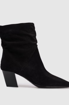 Черные замшевые ботильоны Hart