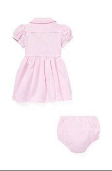 Детское хлопковое платье Polo Ralph Lauren