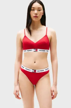 Женский красный топ BRALETTE LIFT Красный M Tommy Hilfiger UW0UW05715