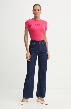 Хлопковая футболка BOSS Orange BOSS ORANGE C_Elogo_5