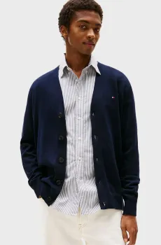 Мужской темно-синий кардиган ESSENTIAL Синий XL Tommy Hilfiger MW0MW33111
