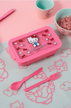 Ланчбокс Hello Kitty - пастельний рожевий