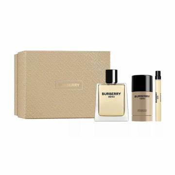 Парфюмированный набор мужской Burberry Hero (туалетная вода, 100 мл + туалетная вода, 10 мл + дезодорант-стик, 75 мл) Парфюмированный набор мужской Burberry Hero (туалетная вода, 100 мл + туалетная вода, 10 мл + дезодорант-стик, 75 мл)