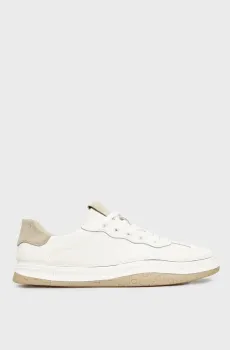 Мужские белые кожаные сникерсы Белый 41 Respect VK83-150400