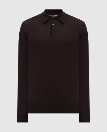 Коричневое поло из кашемира Коричневое поло из кашемира