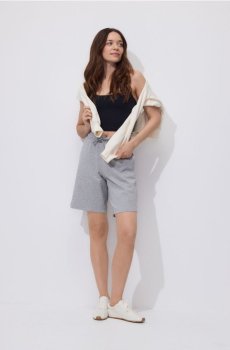 Reserved - Бавовняні шорти - світло-сірий - VI091-09M